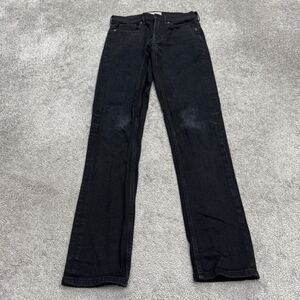 Everlane Classic Fit Straight Leg Denim Jeans Mens 28x32 Black Cotton Stretch